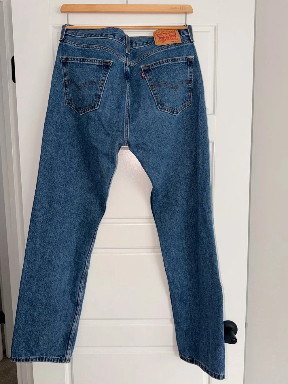 Levi's Straight-Leg Blue Denim Jeans